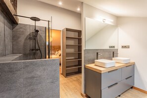 Hair dryer, towels - Domaine Le Pehau 8 - Avec piscine, jardin et terrasse (Osserain-Rivareyte)