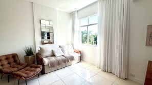 Living area - Chic-2Bdr-apartment- with AC in Rio de Janeiro, near Copa-Ipanema-Garage-2 Baths (Rio de Janeiro)