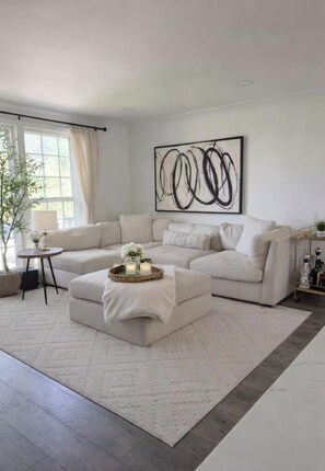 Living area - Peaceful Home Central to Broadway, Opry & Airport (Nashville)