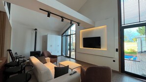 Deluxe Villa, Pool View | Living area - Samsun Samaris Bungalov (Samsun)