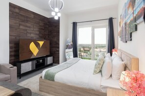 Studio Luxe, balcon, vue ville