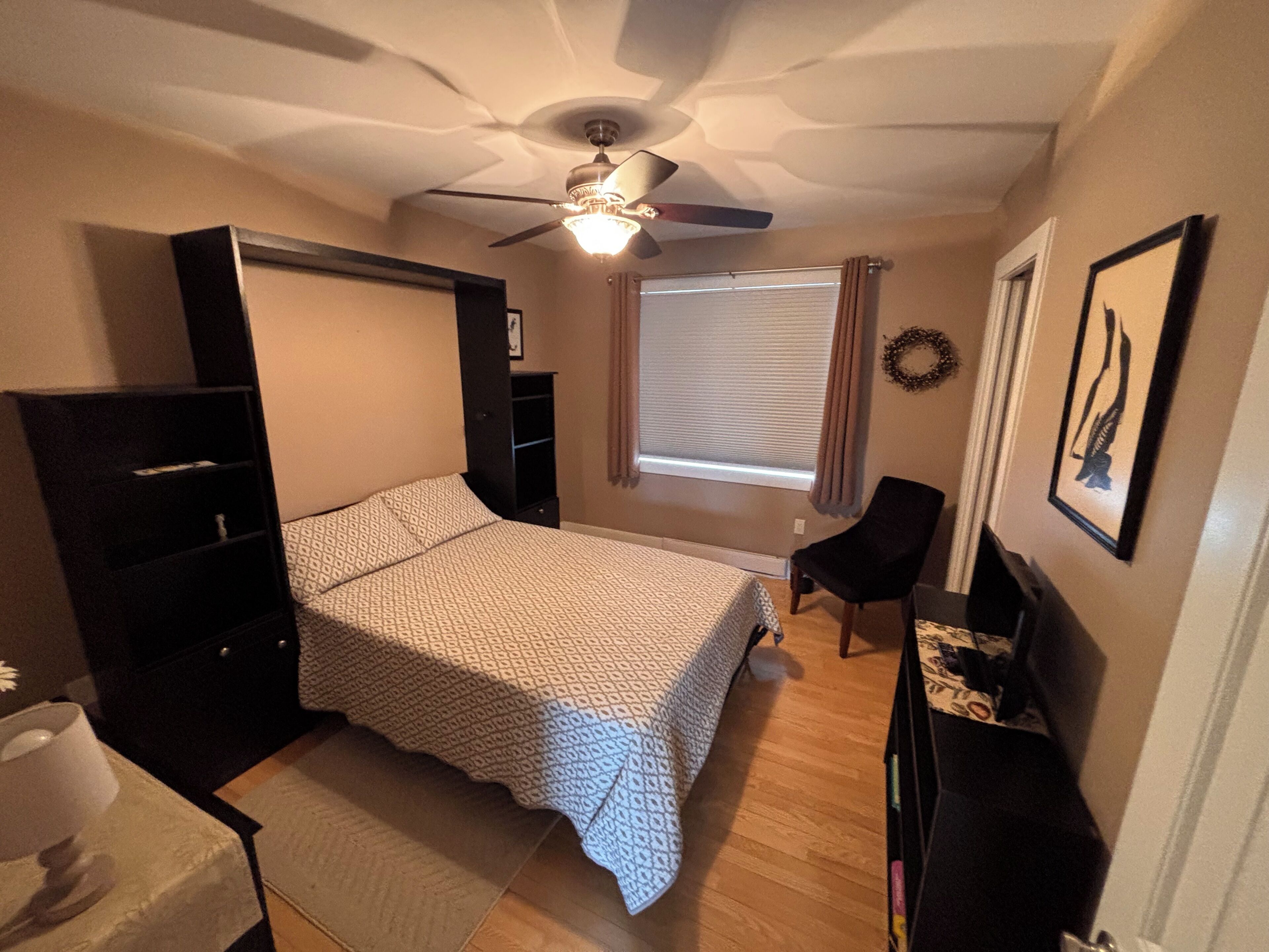 4 bedrooms, iron/ironing board, travel cot, WiFi