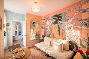 Living area - Stunning + Quiet 1BR 1BA Soho Home w Plenty Storage (New York)