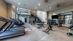 Fitness facility - Landing | Stylish 1BD in Montopolis (Austin)