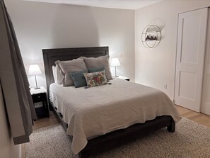 4 bedrooms, iron/ironing board, travel cot, WiFi