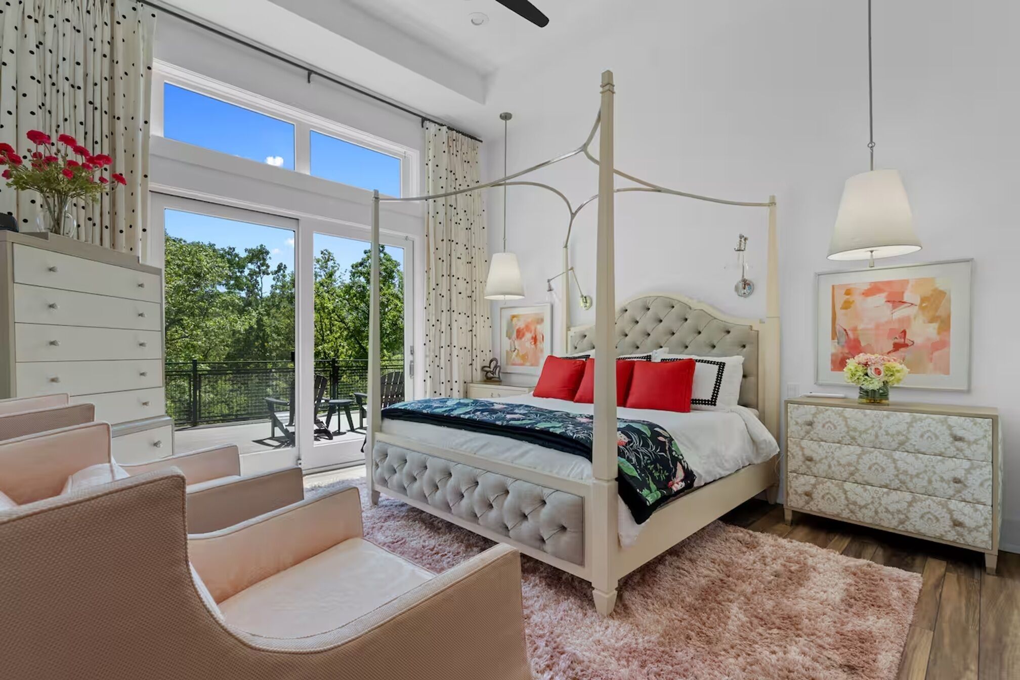 Casa de lujo, vistas al jardín