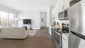 Fridge, dining tables - Landing | Stylish 2BD, Game Room, Clubhouse (Nashville)