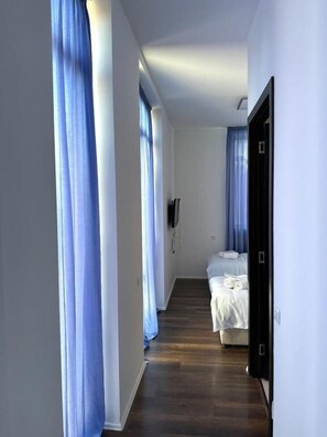 Standard Double or Twin Room, Balcony, City View | Egyptian cotton sheets, premium bedding, desk, soundproofing - Hotel Nebula Inn (Tbilisi)
