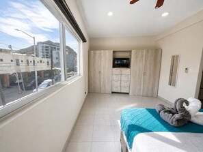 1 bedroom, iron/ironing board, Internet, bed sheets - CABO DOWNTOWN STUDIOS: Cozy Queen Studios Walk to Marina #5 (Cabo San Lucas)