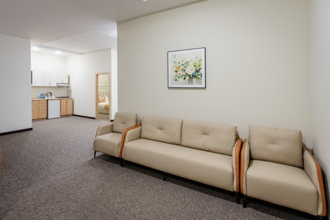 Suite Studio Familiale, vue montagne | Coin séjour