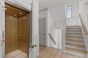 Interior - Sacred Tides: Spacious 6BR Luxury Rental w/ Pri Pool & Elevator, Near Beach! (Oak Island)