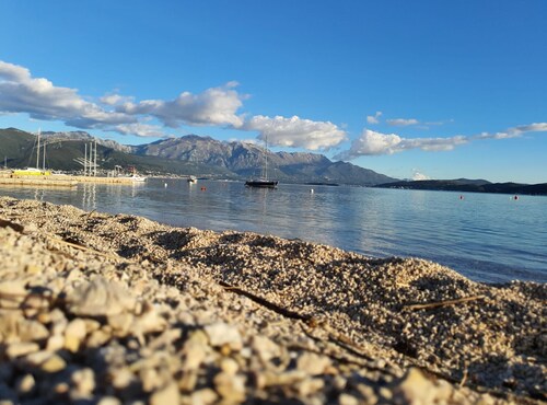 Comfort Accommodation Baošići Montenegro-Double Room with Balcony and Sea View 1