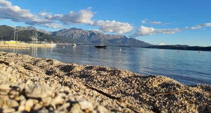 Comfort Accommodation Baošići Montenegro-Double Room with Balcony and Sea View 1