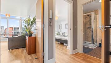 Departamento, 1 habitación, con acceso para personas discapacitadas, balcón | Baño