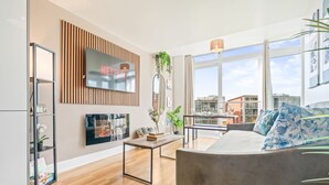 Leilighet, 1 soverom, tilgjengelighetstilpasset, balkong | Oppholdsrom