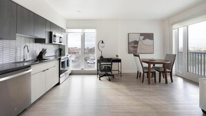 Fridge, dining tables - Landing | Stylish 2BD, Gym, Clubhouse (Tempe)
