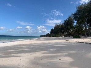 Sun-loungers, beach towels