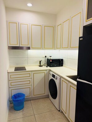 Familielejlighed - byudsigt | Privat køkken