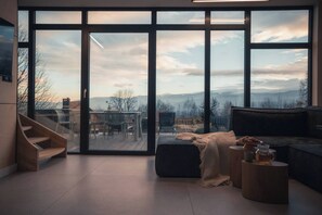 Ferienhaus, 2 Schlafzimmer, Raucher, Terrasse | Wohnzimmer