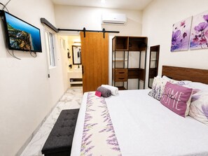 1 bedroom, iron/ironing board, WiFi, bed sheets - CABO DOWNTOWN STUDIOS: Modern Queen Bed retreat #7 (Cabo San Lucas)