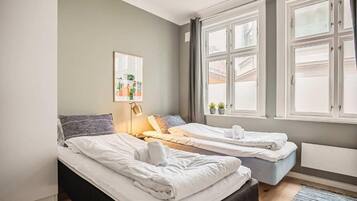 3 Schlafzimmer, BĂŒgeleisen/BĂŒgelbrett, WLAN, BettwĂ€sche
