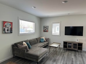 Living area - Cozy Trailside 1BR | Walk to Green Front (Farmville)