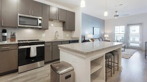 Fridge, dining tables - Landing | Spectacular 1BD, Gym, Yoga Studio (Summerville)