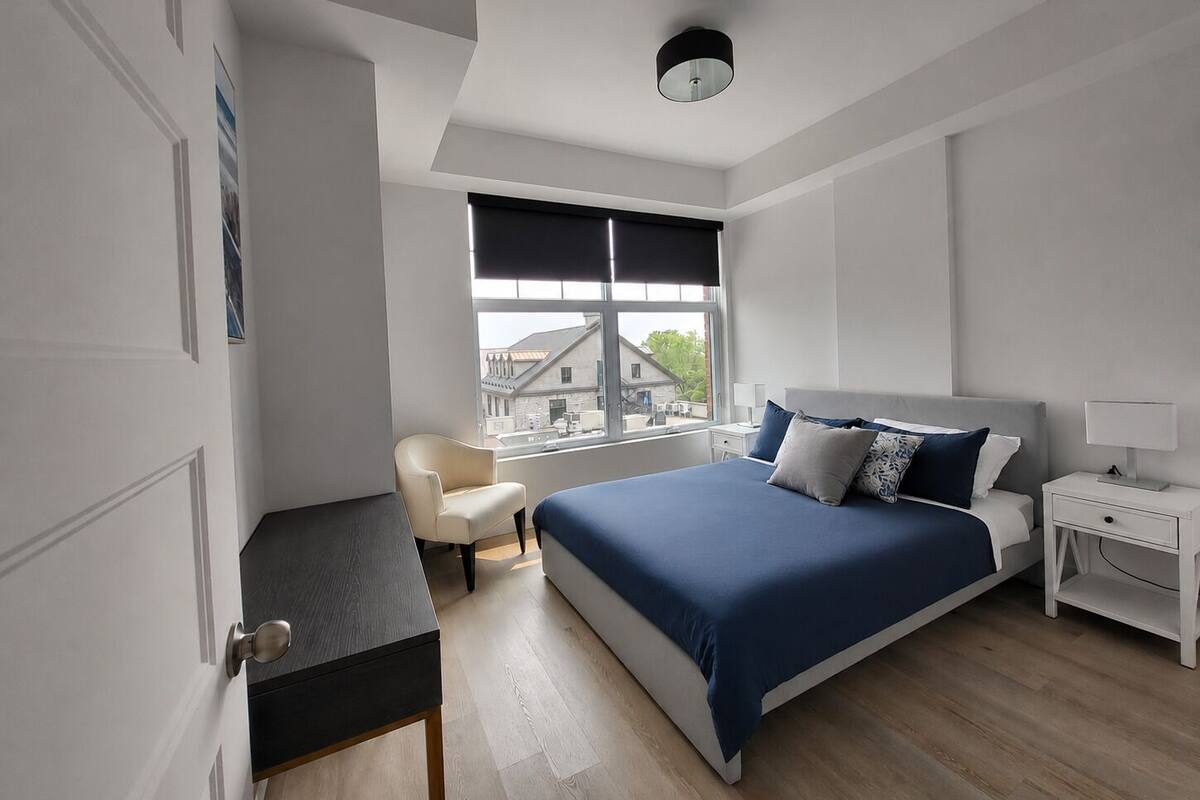 Comfort-huoneisto, 1 makuuhuone, lemmikit sallittu, kaupunkinäköala | Pimennysverhot, äänieristys, silitysrauta/-lauta, ilmainen Wi-Fi