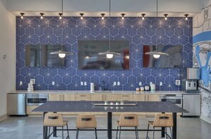 Fridge, dining tables - Landing | Beautiful 2BD, Pool, Clubhouse (Nashville)