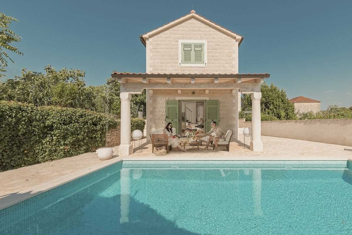 A heated pool