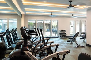 Fitness facility - Landing | Modern 2BD, Gym, Yoga Studio (Addison)