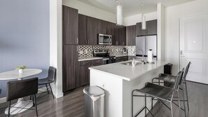Fridge, dining tables - Landing | Beautiful 1BD, Pool (Arlington)