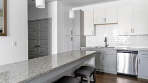 Fridge, dining tables - Landing | Stunning 1BD, Clubhouse, Gym (Vestavia Hills)