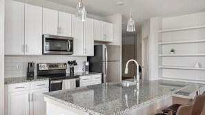 Fridge, dining tables - Landing | Beautiful 2BD, Gym, Clubhouse (Murfreesboro)