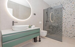 Shower, hair dryer
