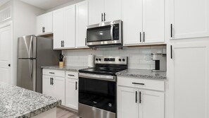 Fridge, dining tables - Landing | Stunning 2BD, Gym (Port Royal)