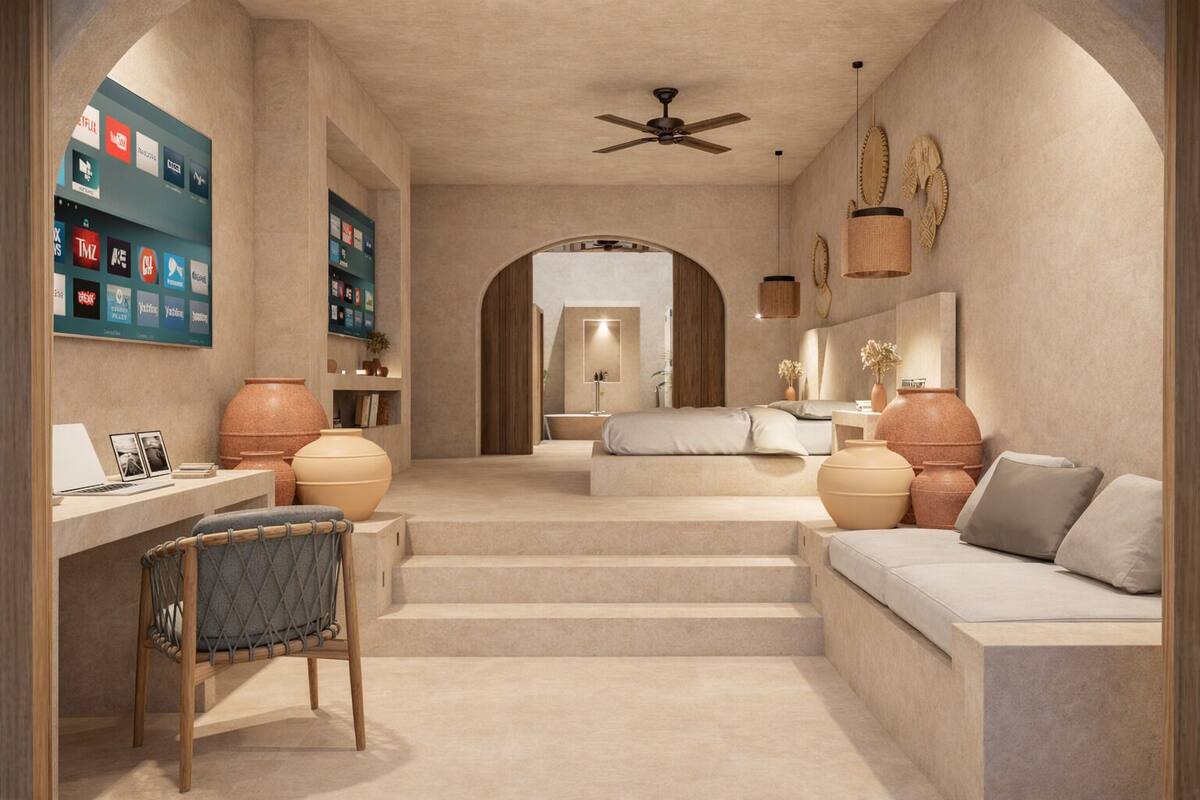 Garden Suite Private Pool | Premium bedding, desk, laptop workspace, WiFi (free)