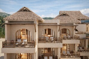 Junior suite, uitzicht op tuin | Terrein van de accommodatie