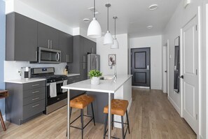 Fridge, dining tables - Landing | Amazing 1BD in Central City (Salt Lake City)