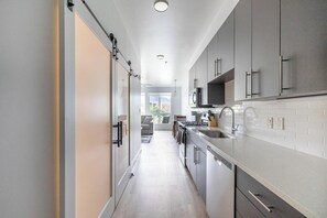 Fridge, dining tables - Landing | Incredible Studio in Central City (Salt Lake City)