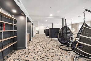 Interior - Landing | Stunning 1BD, Yoga Studio, Game Room (Bellview)