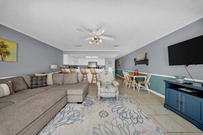 Smart TV - Surf Club Beachfront Condo | 2BR, Large Balcony, Quiet East End, Direct Beach Access! (Panama City)