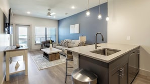 Interior - Landing | Modern 1BD, Clubhouse, Game Room (Mansfield)