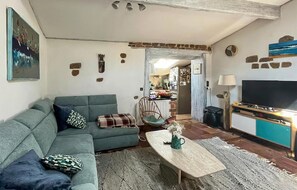 Smart-tv och eldstad