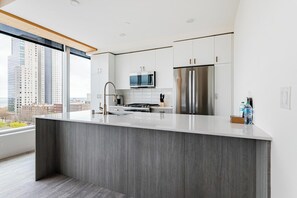 Fridge, dining tables - Landing | Incredible 3BD, Pool, Game Room (Milwaukee)