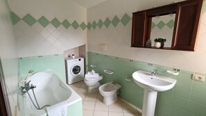 Dusche, Haartrockner, Bidet, Handtücher