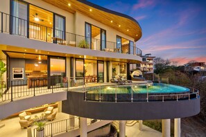 Terrace/patio - Brand-New Luxury Villa | Private Pool | Ocean Views | Heart of Tamarindo (Tamarindo)