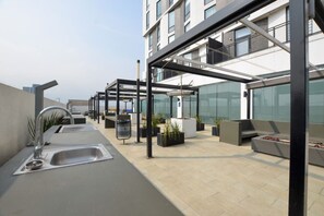 Terrace/patio - ¡Hermoso & Moderno! GYM + Alberca / 4 personas (Monterrey)