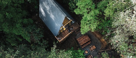Cabane, vue montagne | Extérieur