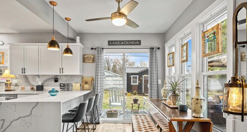 Close to downtown but away from it all!  Small Dog friendly with unique "Book Barn"